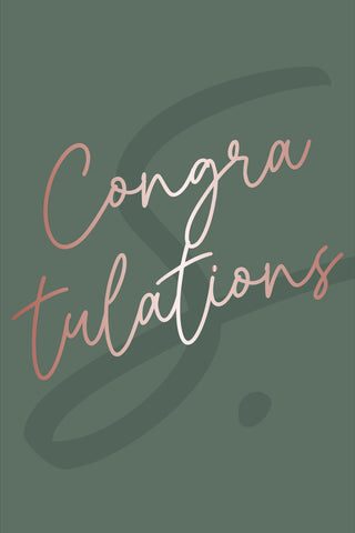 Congratulations